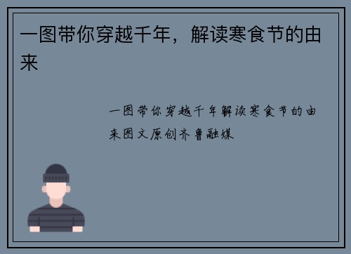 一图带你穿越千年，解读寒食节的由来
