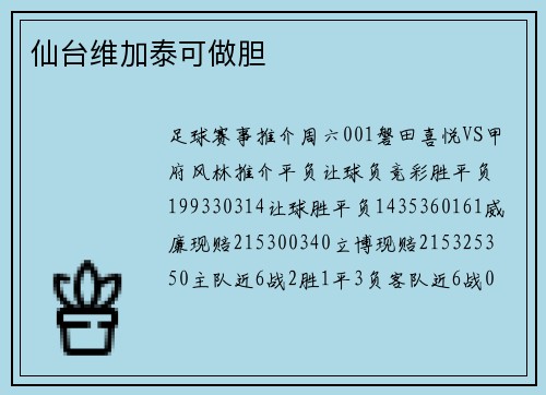 仙台维加泰可做胆